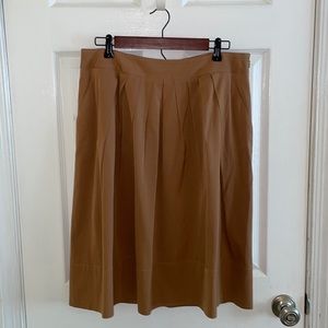 Autumn golden brown pleated skirt from TALBOTS, size 12